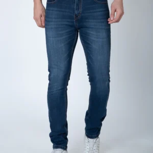 Men Mid Blue Narrow Fit Denim